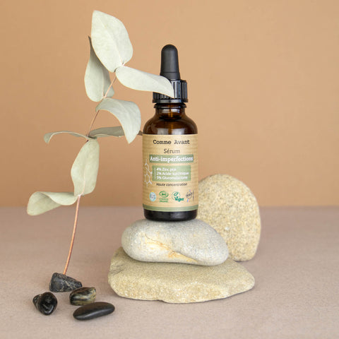 Zinc gluconolactone et acide succinique : deux actifs naturels contre les imperfections, sans dessécher la peau