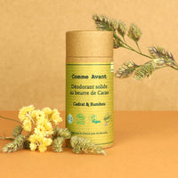 Un déodorant solide efficace au parfum de cédrat et bambou Comme Avant