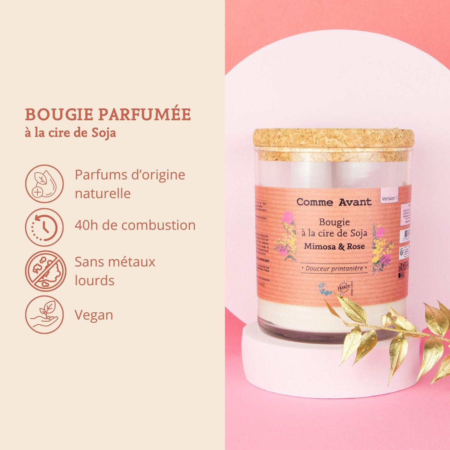 Argument bougies parfumées comme avant