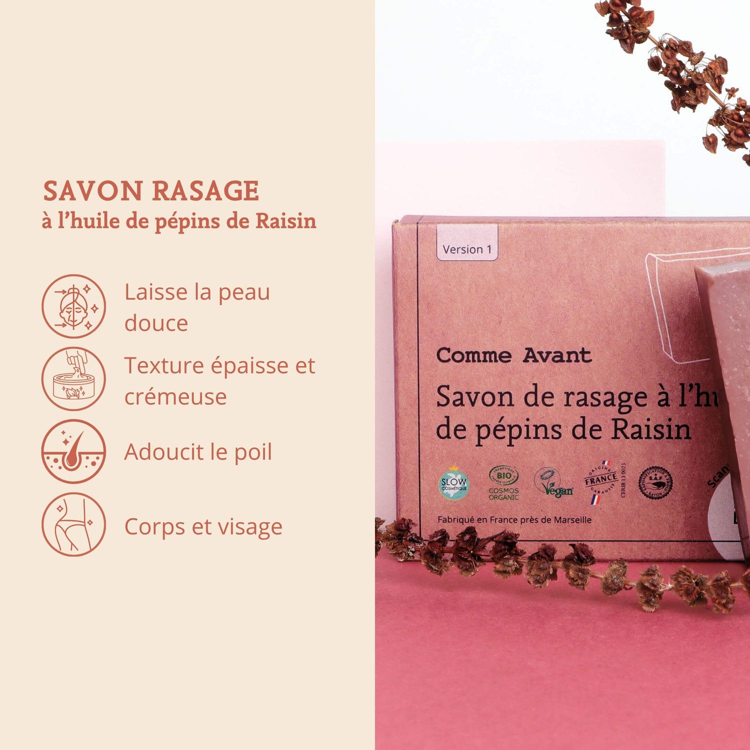 Argument savon de rasage comme avant