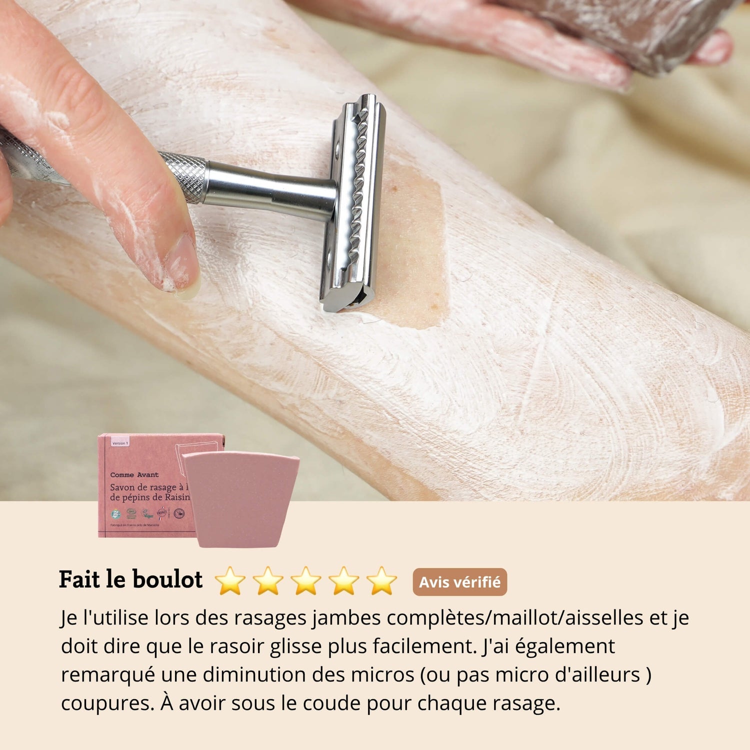 Avis savon de rasage comme avant