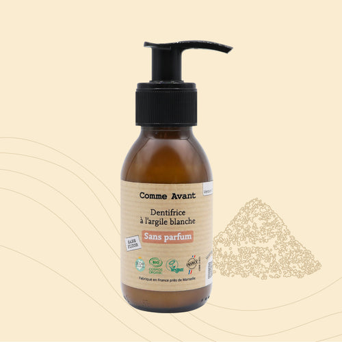 Dentifrice en pâte à l'argile blanche - Version 2