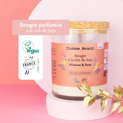 Label bougies parfumées comme avant
