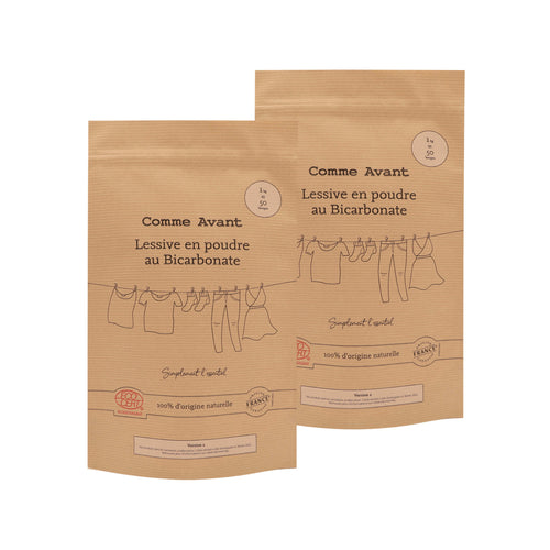 Lessive en poudre bicarbonate comme avant
