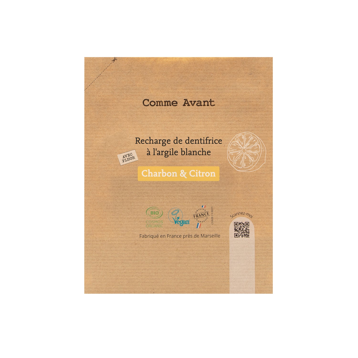 Recharge dentifrice citron comme avant