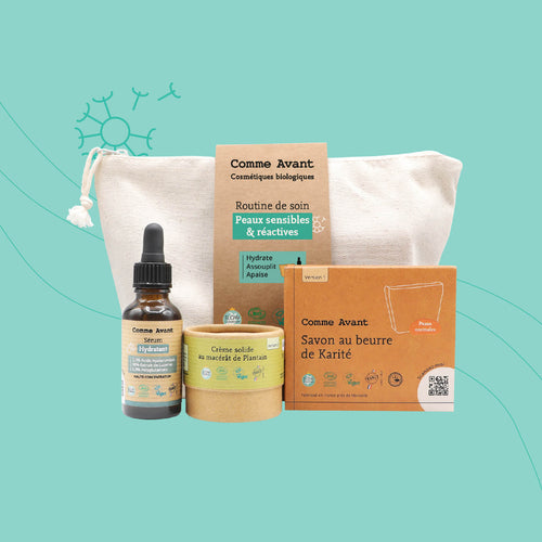 Routine soin peaux sensibles et réactives