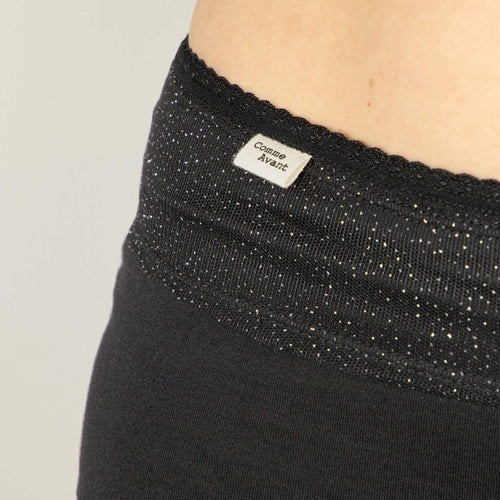 Shorty menstruel taille haute comme avant
