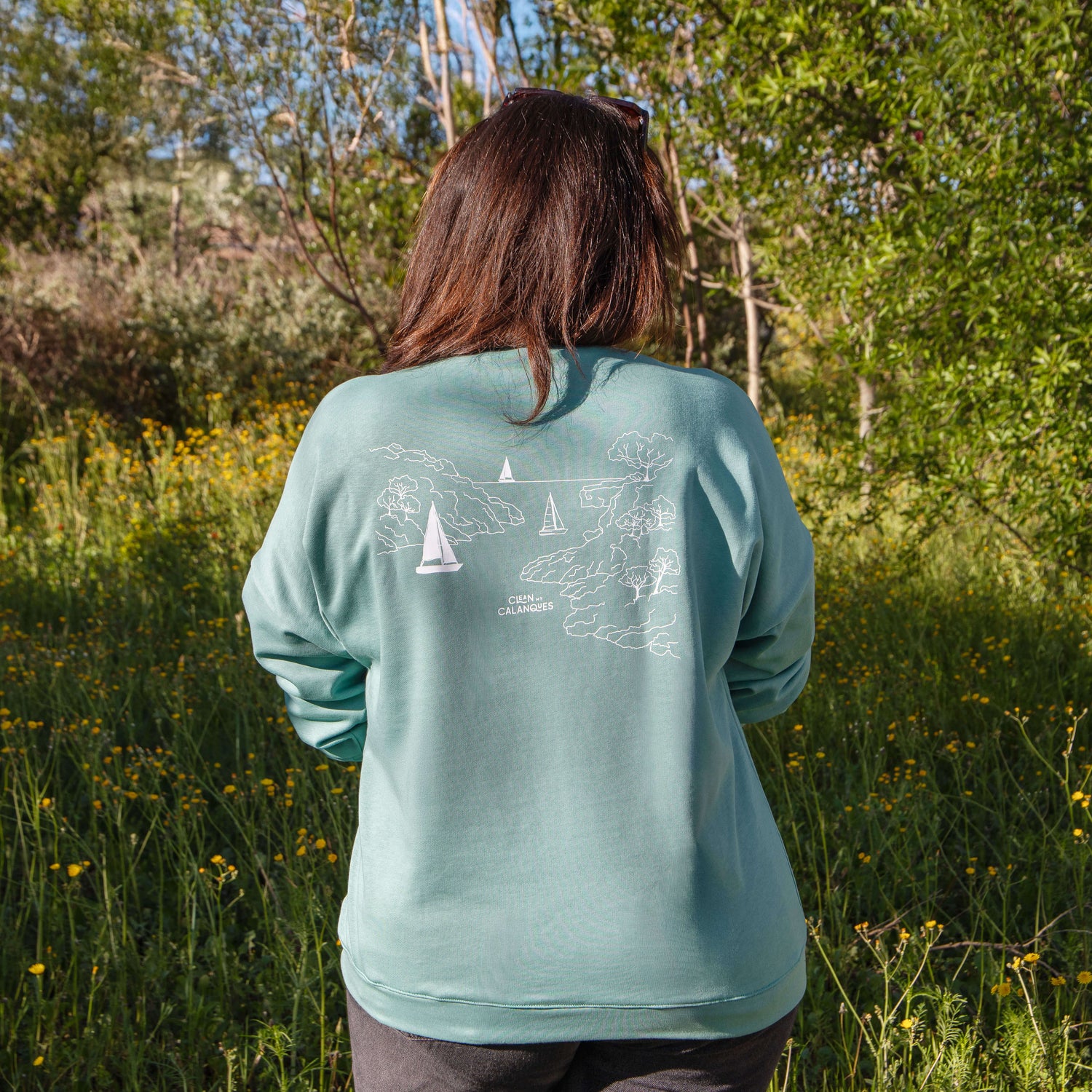 Sweat en coton bio association clean my calanques