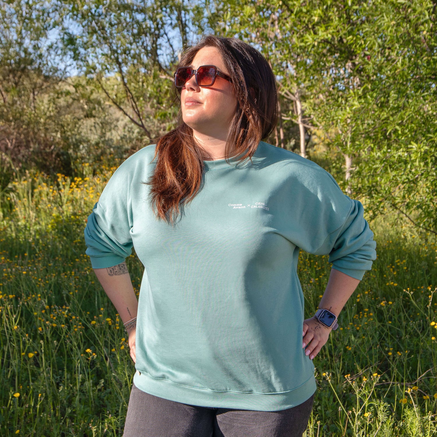 Sweat clean my calanques coton bio femme