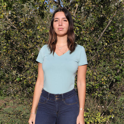 T-shirt Couleur en coton pour femme - Version 1