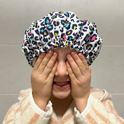 Bonnet Charlotte de douche en coton - Version 1