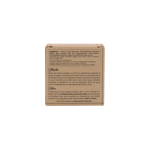 Soin lavant intime solide à l’huile de Millepertuis