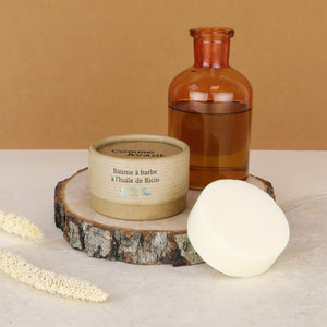 baume à barbe à l'huile de ricin naturel comme avant 