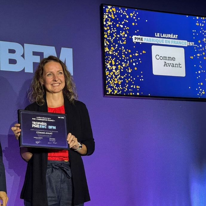 Comme Avant remporte le Prix PME RMC BFM – catégorie Fabriqué en France