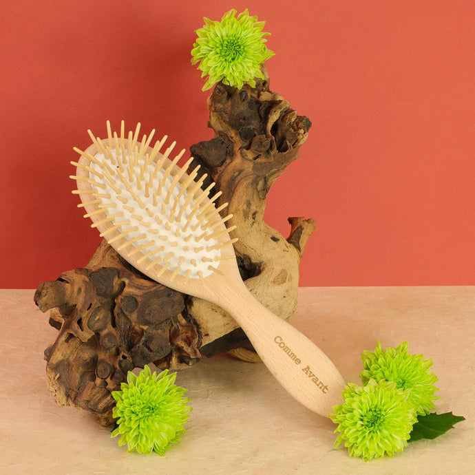 Découvrez notre brosse à cheveux en bois de hêtre - Comme Avant