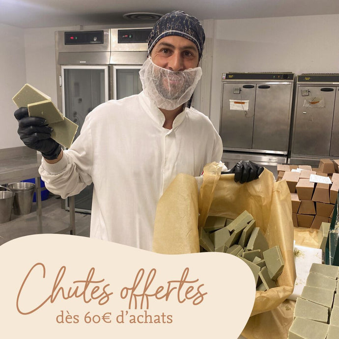 des chutes offertes dès  60 euros d'achat chez comme avant