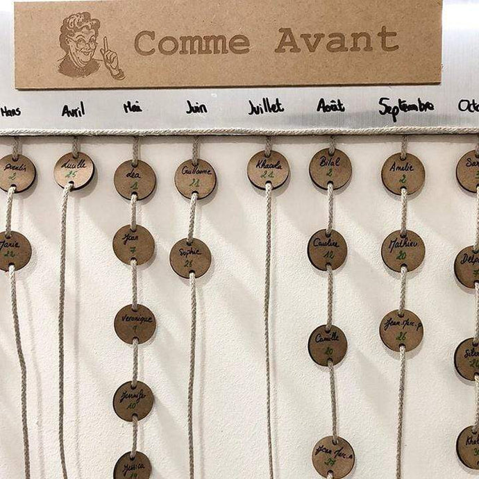 Le calendrier d'anniversaire - Comme Avant