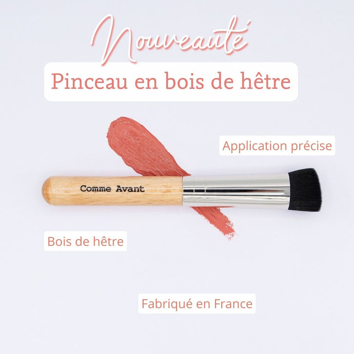 nouveauté Comme Avant : pinceau à maquillage en bois de hêtre