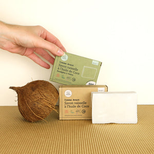 savon vaisselle écologique et économique zéro déchet à l'huile de coco comme avant