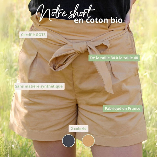 short en coton bio comme avant
