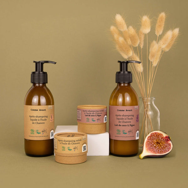 Après-shampoing liquide ou solide à l'huile de chanvre : ce qui change vraiment