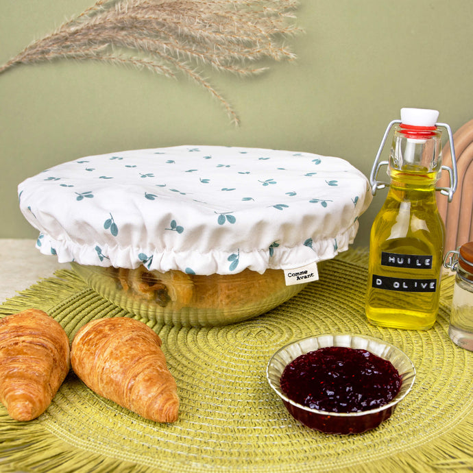 couvre-plat en coton biologique fait main comme avant