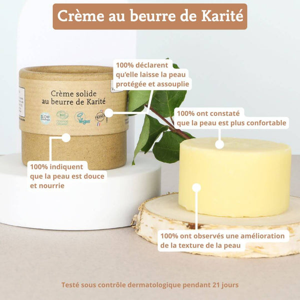 Crème au beurre de karité comme avant