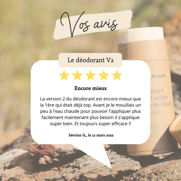 Vos avis sur notre déodorant - Comme Avant