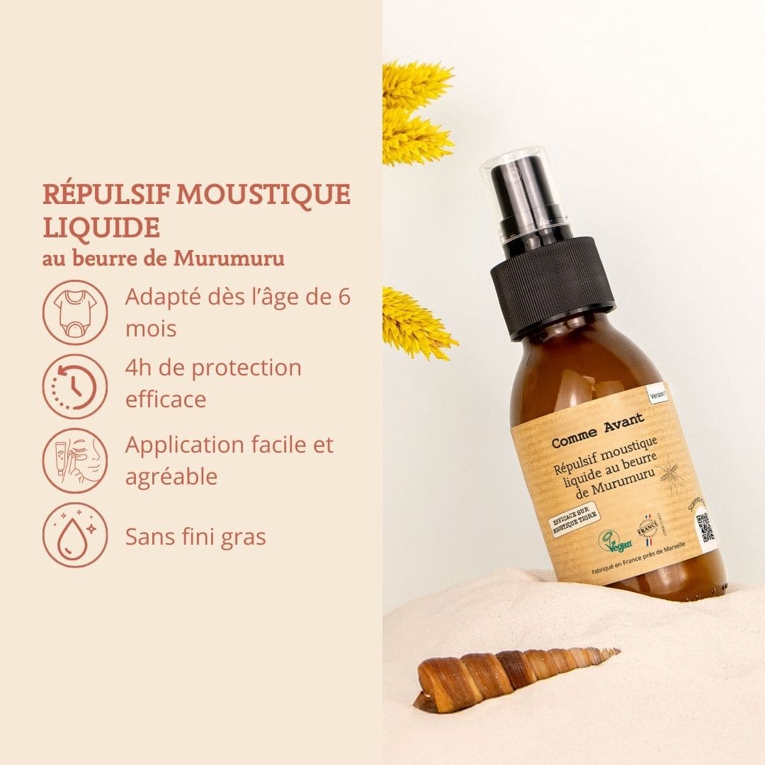 Rpulsif moustique liquide au beurre de murumuru Rpulsif moustique liquide au beurre de murumuru
