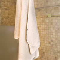 Serviette de bain en coton biologique certifié gots