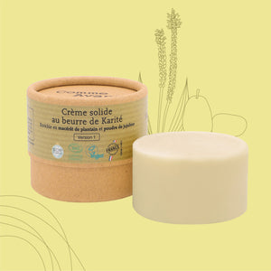 Crème bio et solide au plantain