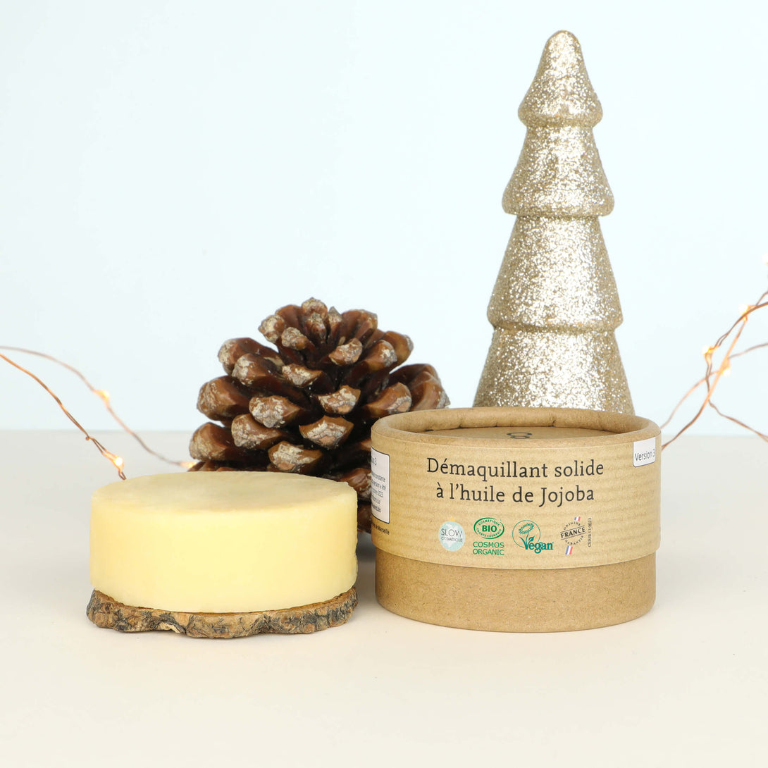 démaquillant solide comme avant à l'huile de jojoba