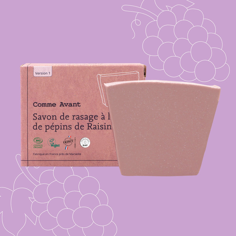 Savon de rasage saponifié à froid