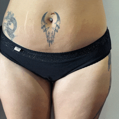 Culotte menstruelle détachable en coton bio - Version 1