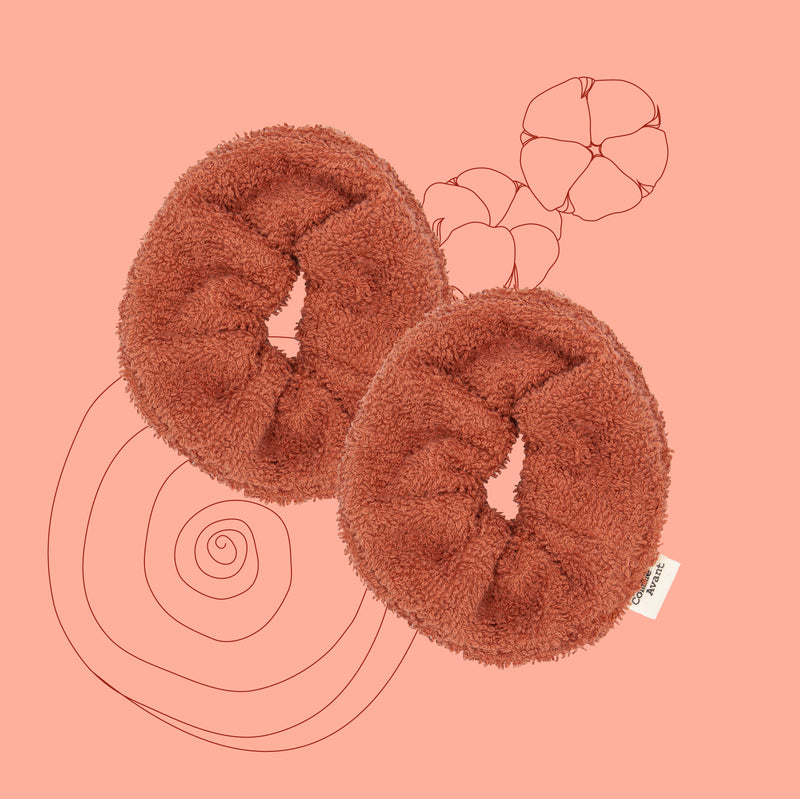 Manchettes de démaquillage – Terracotta
