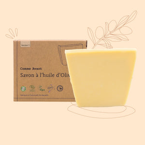 Savon naturel solide a l'huile d'olive de chez Comme Avant