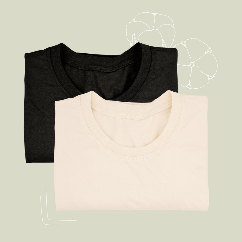 T-shirt en coton pour homme biologique fabriqué à la main près de marseille comme avant