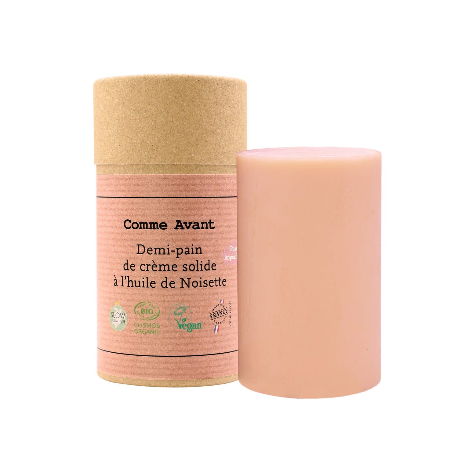 Crème solide à l'huile de noisette - Version 2