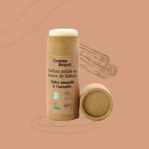 Parfum solide boisé et épicé au beurre de kokum - Version 2
