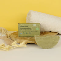 Shampoing solide dans une boite kraft recyclable et compostable