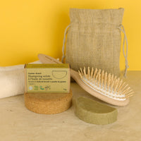 Shampoing solide dans une boite kraft recyclable et compostable