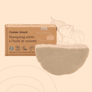 Shampoing solide et biologique à l'huile de noisette cheveux normaux
