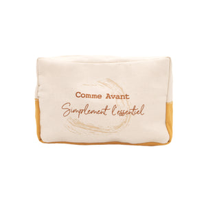 Trousse de toilette en coton comme avant