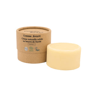 Crème solide au beurre de karité comme avant