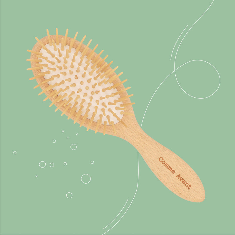 Brosse à cheveux en bois Comme Avant