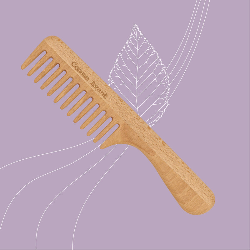 Peigne à cheveux durable et naturel comme avant