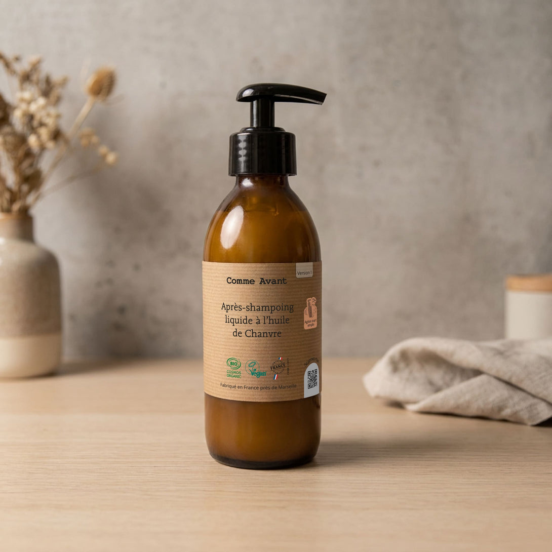 après-shampoing liquide comme avant