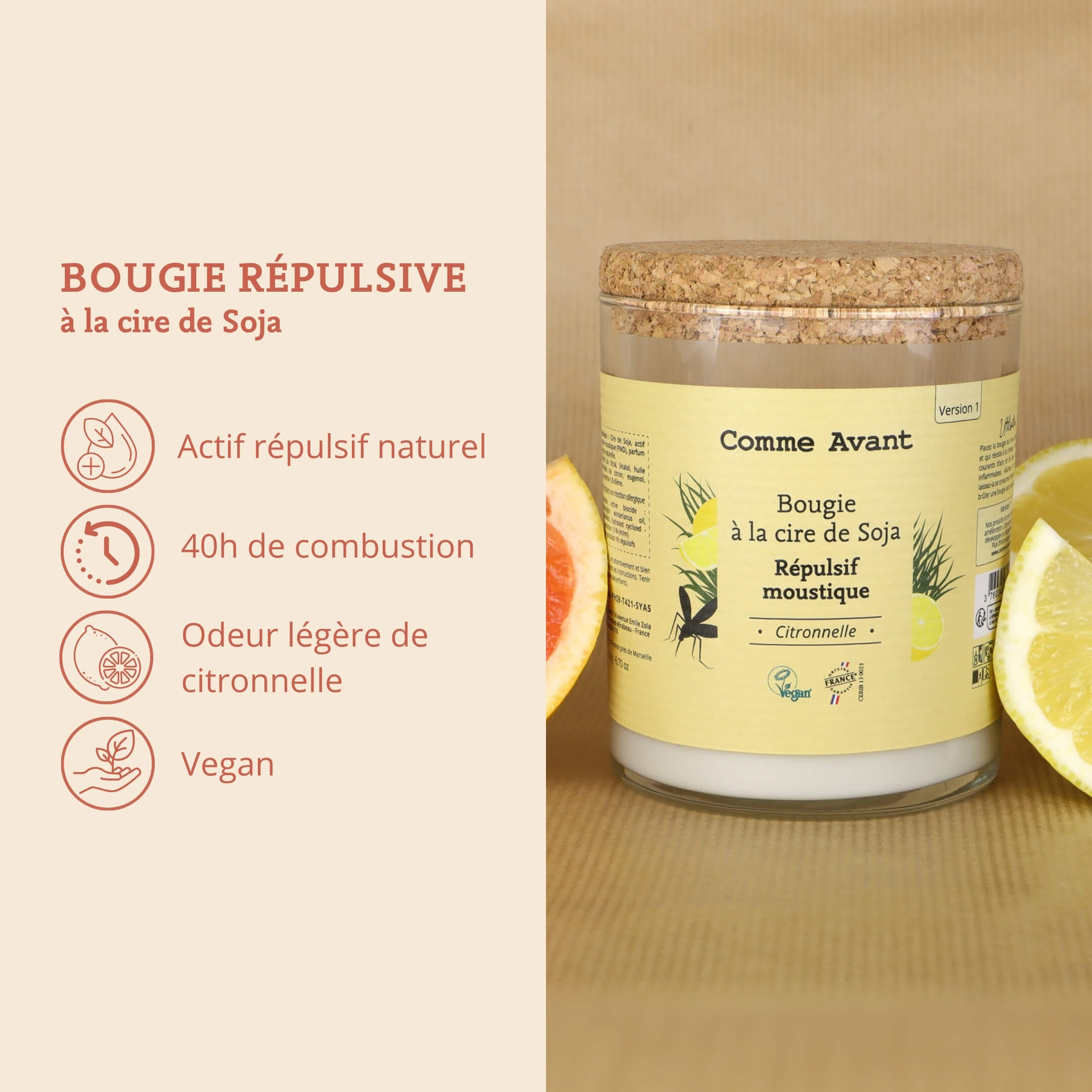 Argument bougie répulsive comme avant