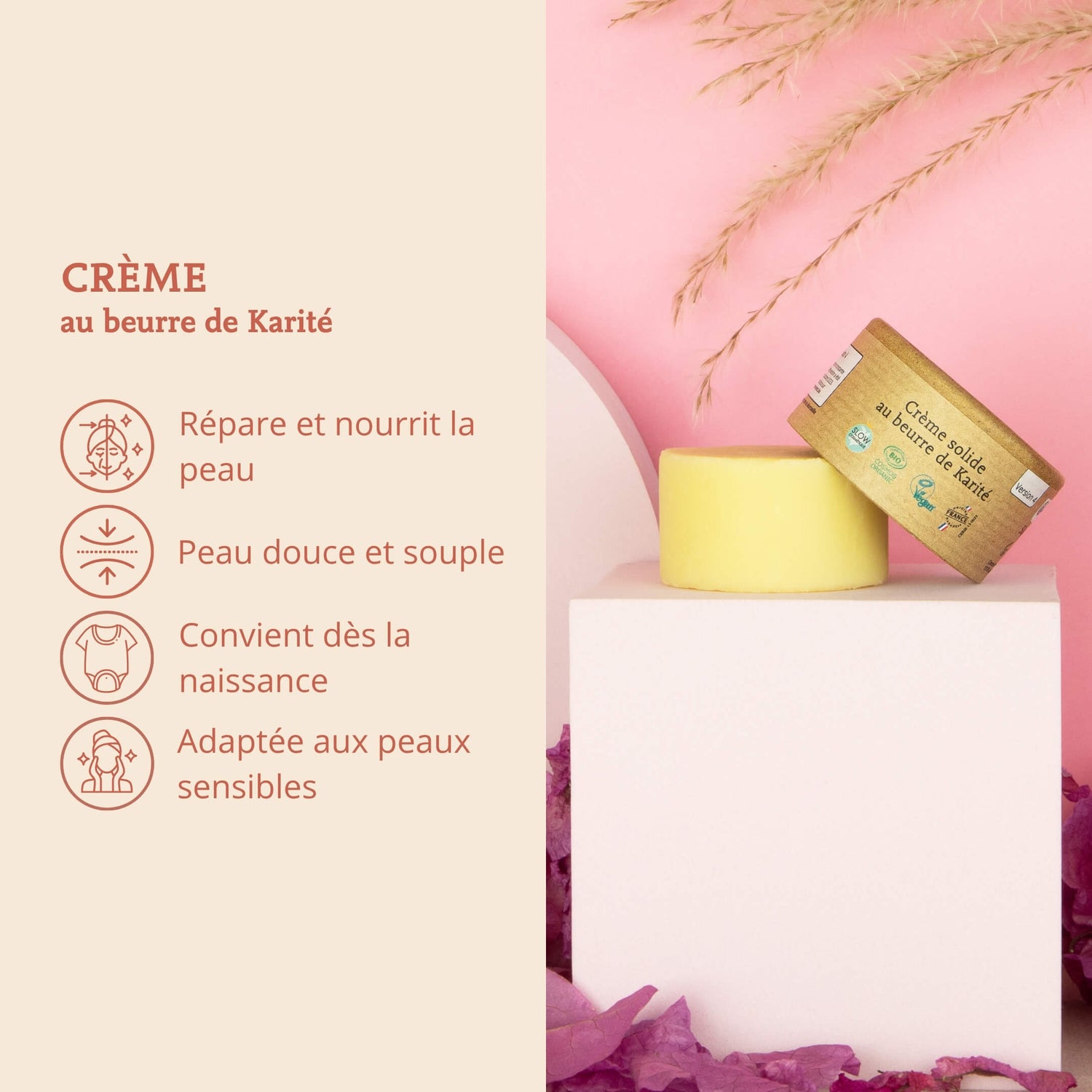 Argument crème karité comme avant