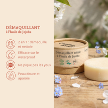 Démaquillant solide à l'huile de jojoba